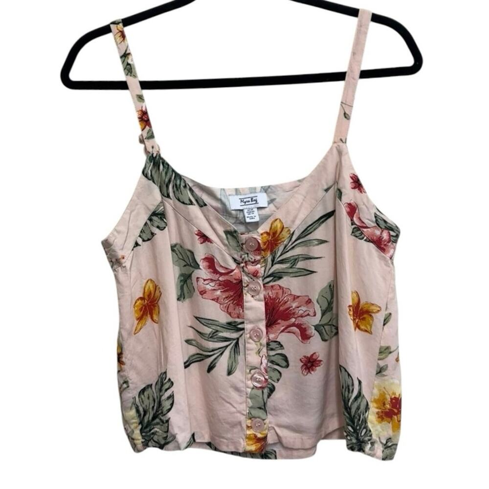Myra Bag Floral Tropical Crop Tank Top Women's‎ Medium Boho